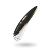 Satisfyer Luxury Haute Couture 110-function  Clitoral Stimulator Black Leather & Gold